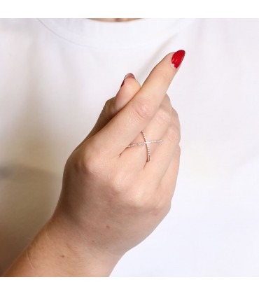 Bague or, diamants