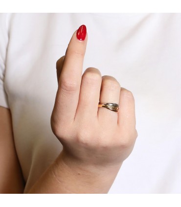 Cartier Trinity three tones gold ring
