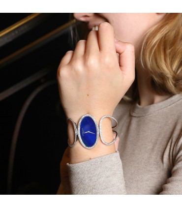 Chopard diamonds, lapis lazuli and 18k gold watch