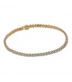 Bracelet or, diamants