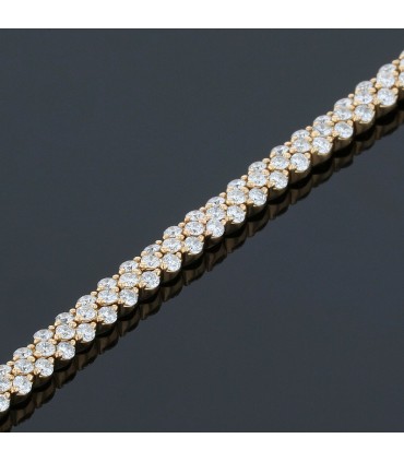 Bracelet or, diamants