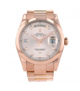 Rolex Day-Date Circa 2007 gold and diamonds watch