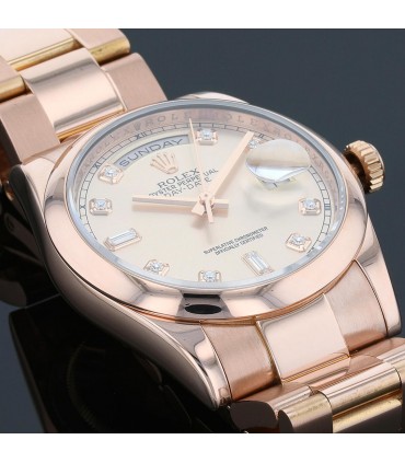 Rolex Day-Date Circa 2007 gold and diamonds watch