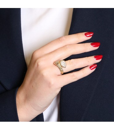 Boucheron Serpent Bohème diamonds and gold ring