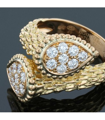 Boucheron Serpent Bohème diamonds and gold ring