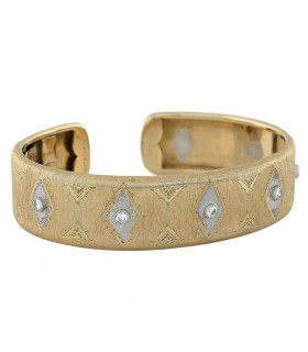 Buccellati diamonds and gold bracelet