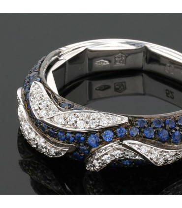 Audemars Piguet sapphires, diamonds and gold ring