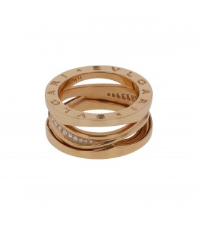 Bulgari B.Zero 1 gold and diamonds ring