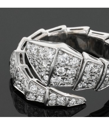 Bulgari Serpenti Viper diamonds and gold ring