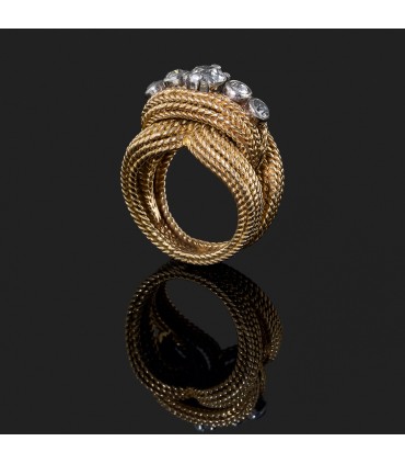 Bague or et diamants