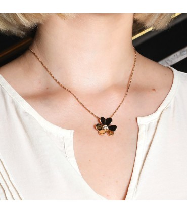 Van Cleef & Arpels Frivole diamonds and gold necklace