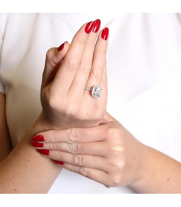 Diamonds and gold ring