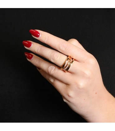Bulgari B.Zero 1 gold and diamonds ring