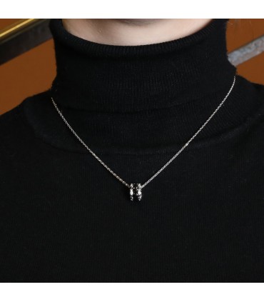 Chanel Ultra ceramic, diamonds and gold necklace