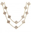 Van Cleef & Arpels Vintage Alhambra mother-of-pearl and gold necklace