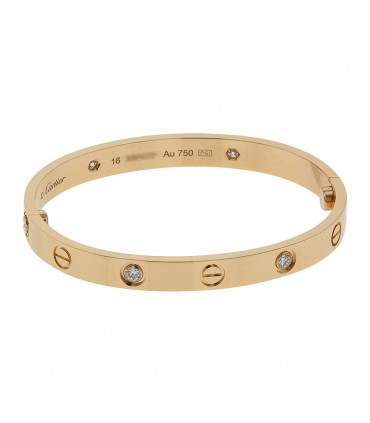 Cartier Love diamonds and gold bracelet