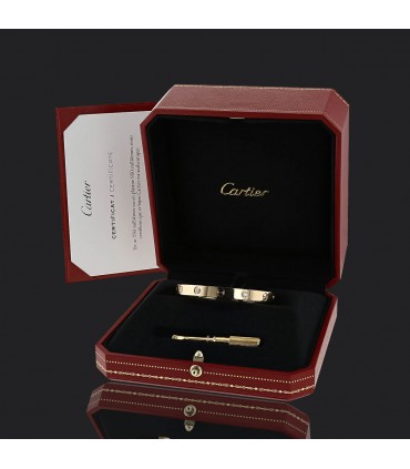 Bracelet Cartier Love 4 Diamants Taille 16