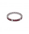 Rubies, diamonds and gold ring