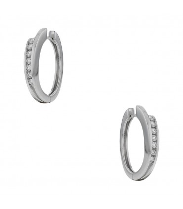 Boucles d’oreilles or, diamants