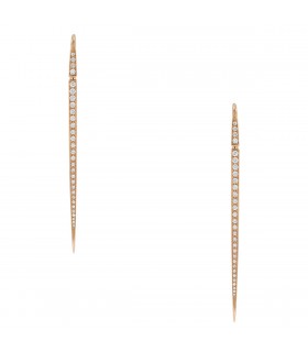 Diamonds and gold earrings