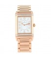 Jaeger Lecoultre Reverso diamonds and gold watch