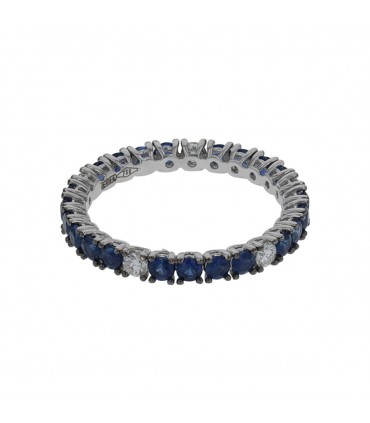 Alliance or, saphirs, diamants