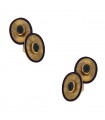 Cartier sapphires, enamel and gold cufflinks