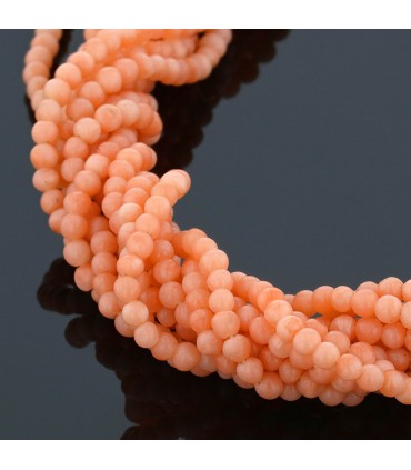 Coral and gold necklace