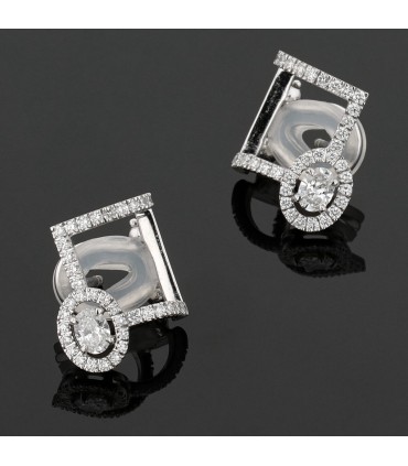 Messika Glam’Azone diamonds and gold earrings