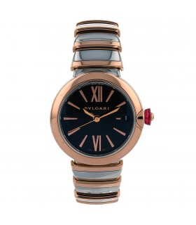 Bulgari Lvcea gold and stainless steel watch