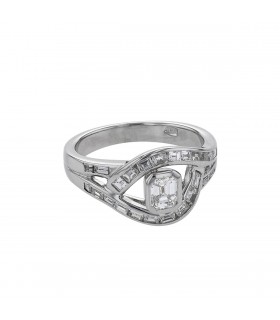 Diamonds and gold ring