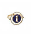 Messika Lucky Move lapis lazuli, diamonds and gold ring
