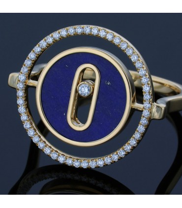 Messika Lucky Move lapis lazuli, diamonds and gold ring