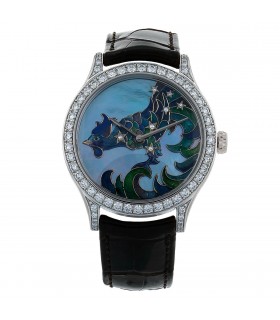 Van Cleef & Arpels Midnight Constellation Gallus diamonds and gold watch