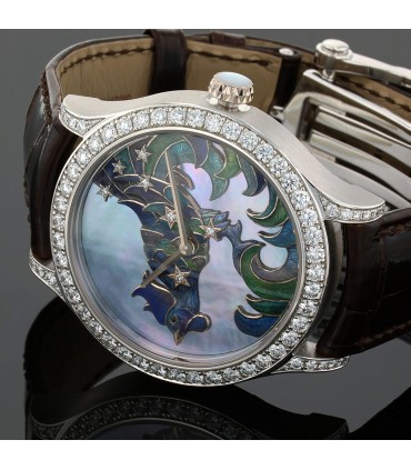 Van Cleef & Arpels Midnight Constellation Gallus diamonds and gold watch