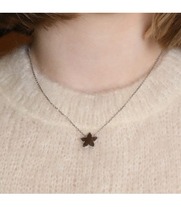 Van Cleef & Arpels Lucky Star mother-of-pearl and gold necklace