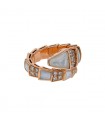 Bulgari Serpenti mother-of-pearl, diamonds and gold ring