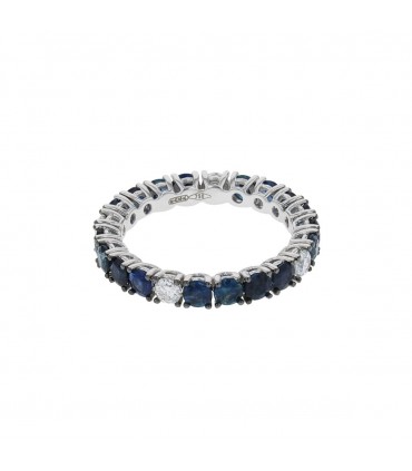 Alliance or, saphirs, diamants