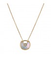 Cartier Amulette mother-of-pearl, diamond and gold necklace