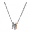 Cartier Love two tones gold and diamonds necklace