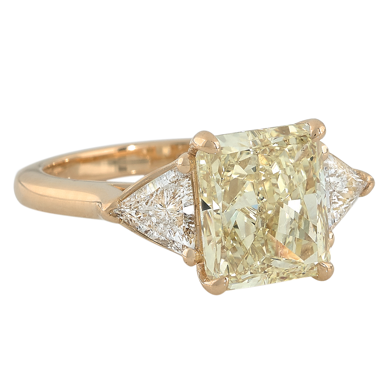 Solitaire diamant jaune hotsell