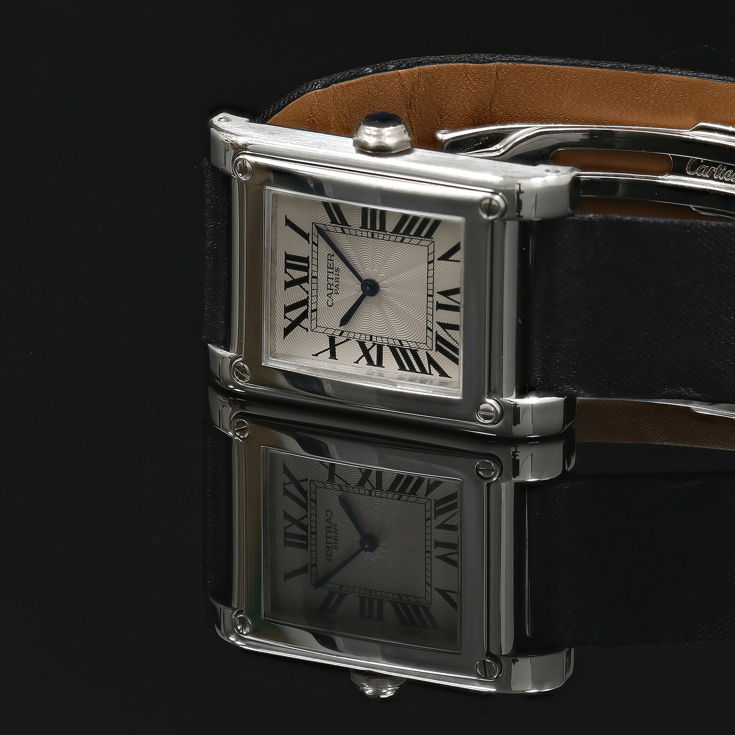 Cartier tank a vis platinum discount
