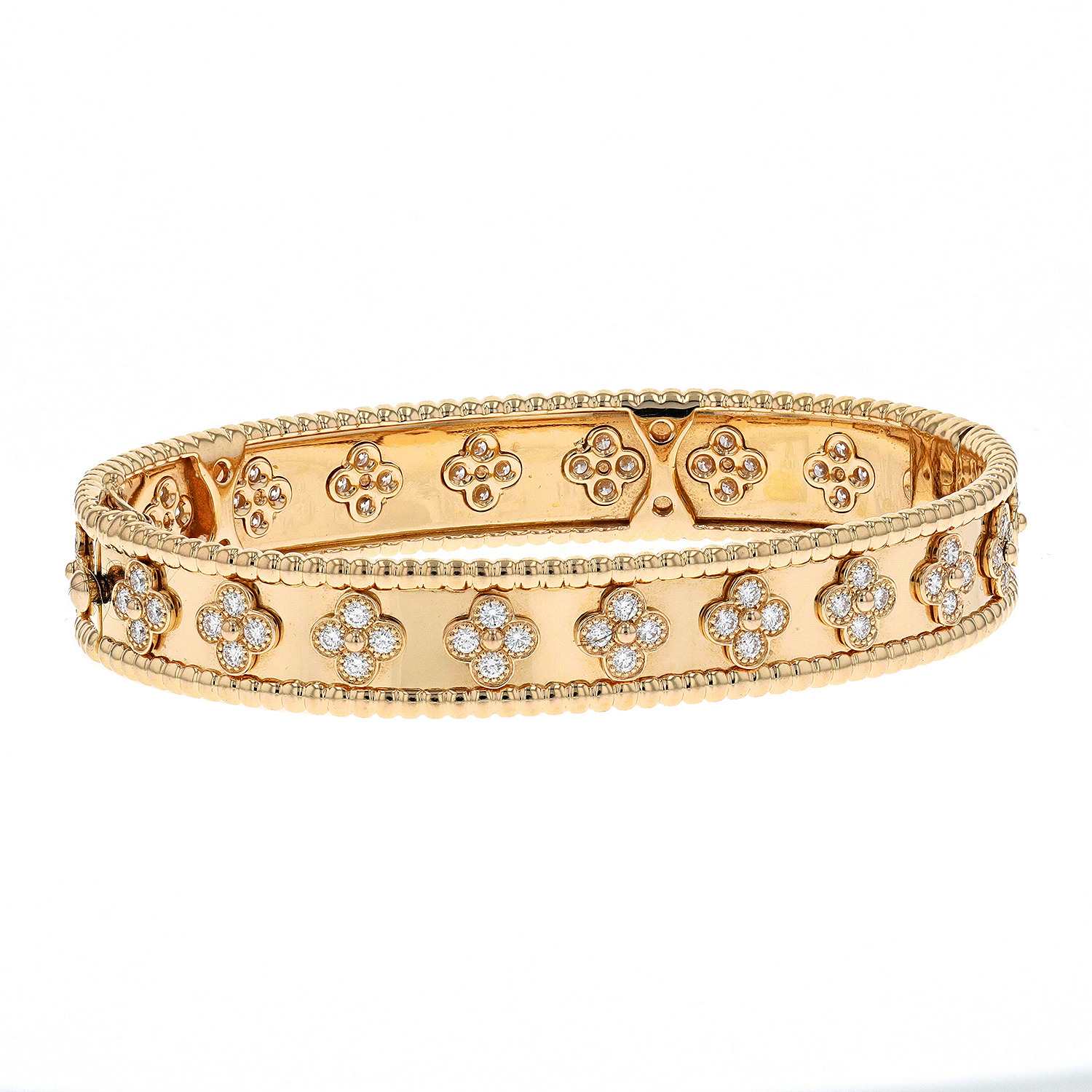 Vintage Alhambra bracelet, 5 motifs 18K yellow gold, Onyx - Van Cleef &  Arpels-sonthuy.vn