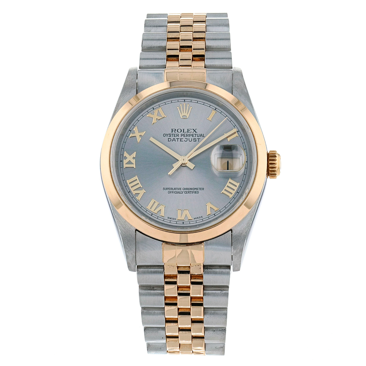 Rolex DateJust stainless steel and gold 