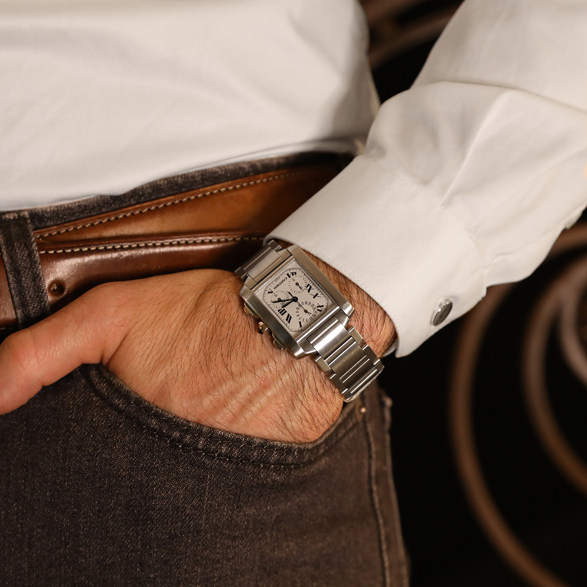Cartier Tank Francaise Chronoreflex watch