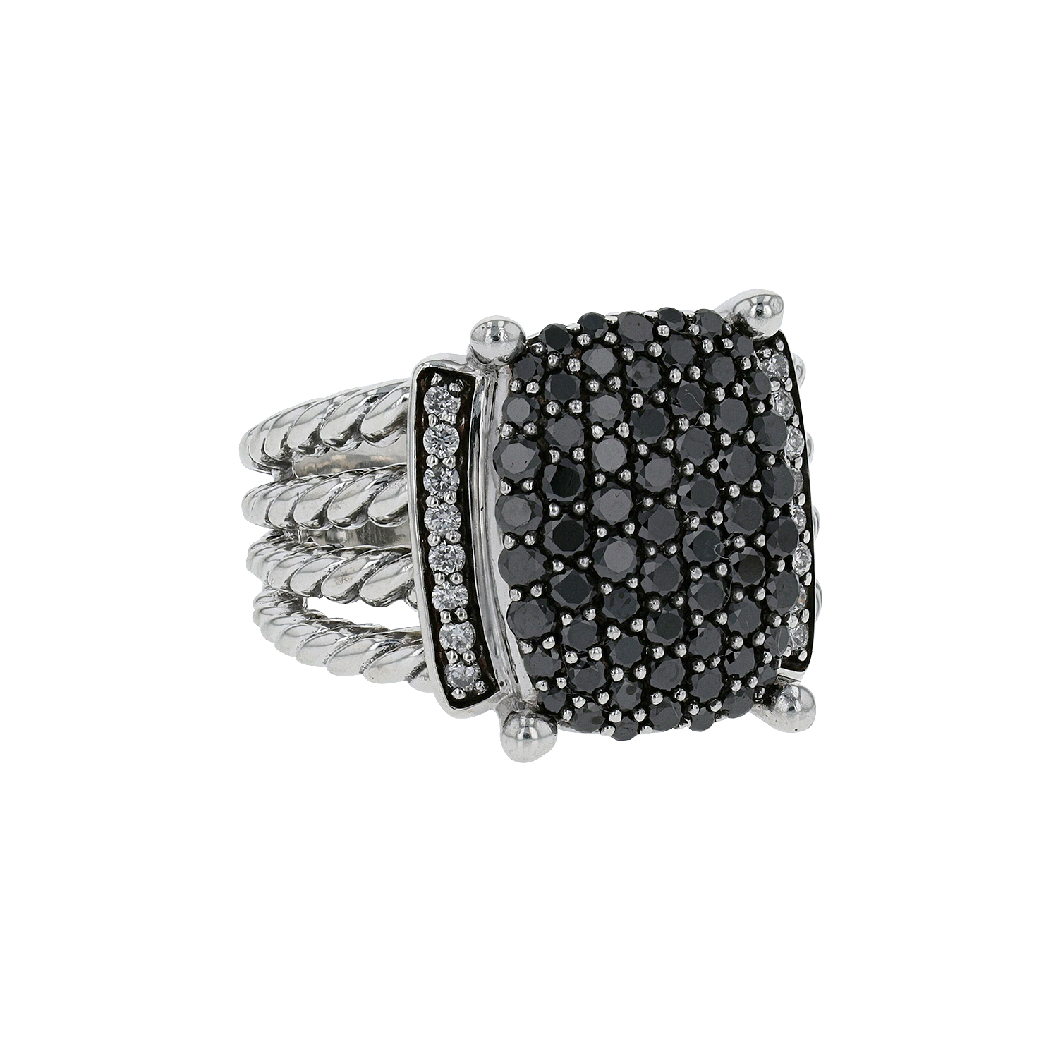 David yurman black diamond ring top