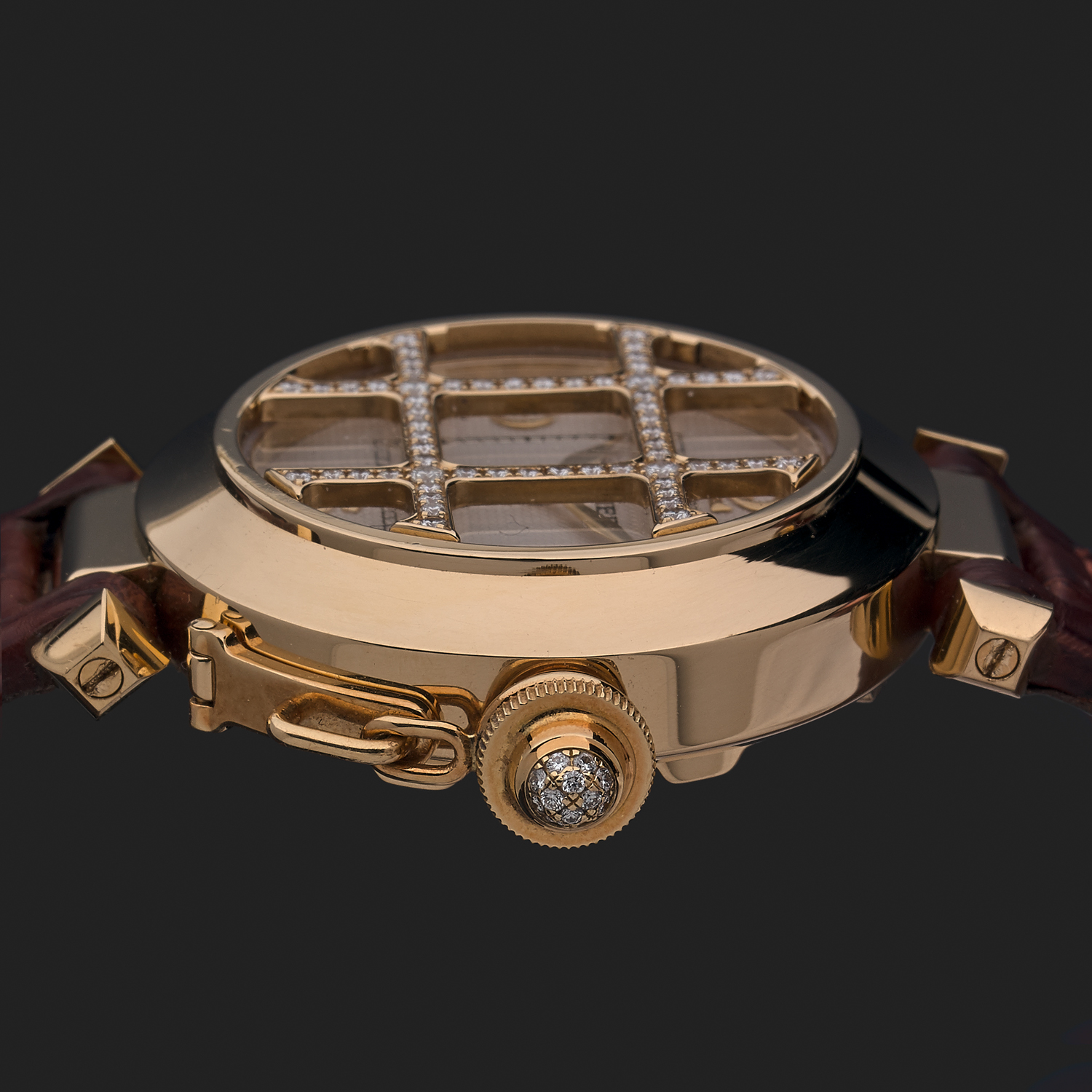 Cartier pasha discount grille gold