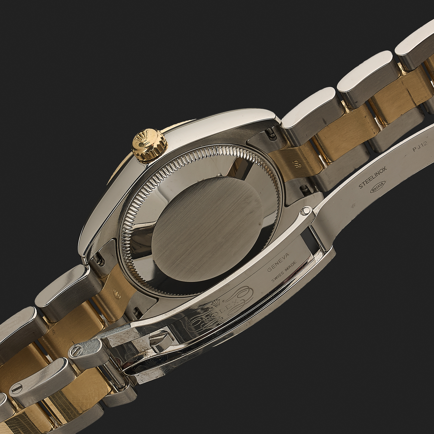 Rolex oyster perpetual datejust geneve swiss made hotsell 18k