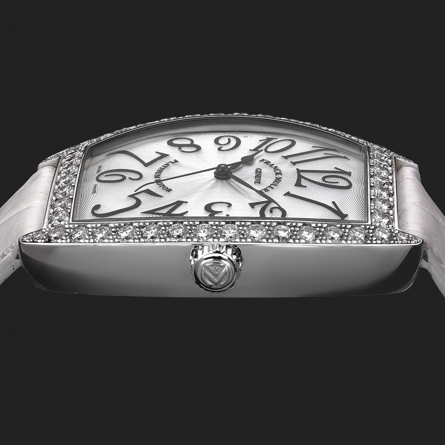 Franck Muller Platinum Rotor and diamonds watch