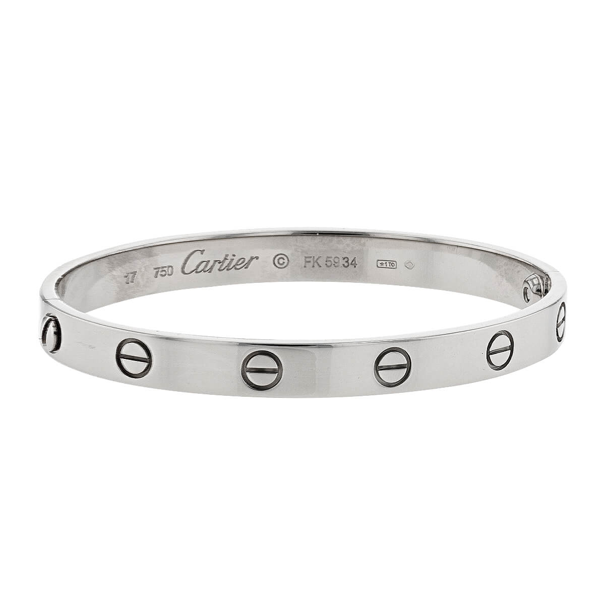 Cartier love bracelet size 17 in inches deals